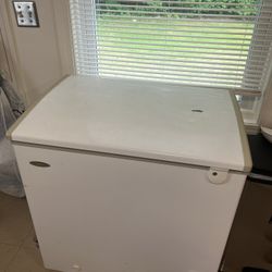 White Chest Freezer.
