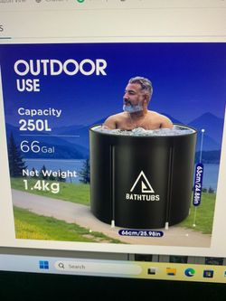 Single person ice bath/tub