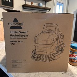 BISSELL LITTLE GREEN HYDROSTEAM PORTABLE DEEP CLEANER 