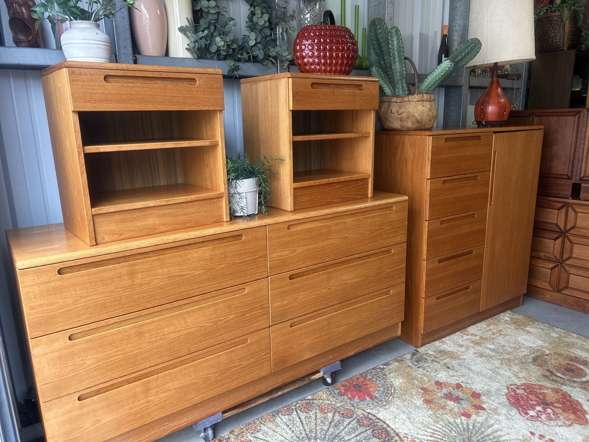 Mid Century Modern Danish Teak Bedroom Set
