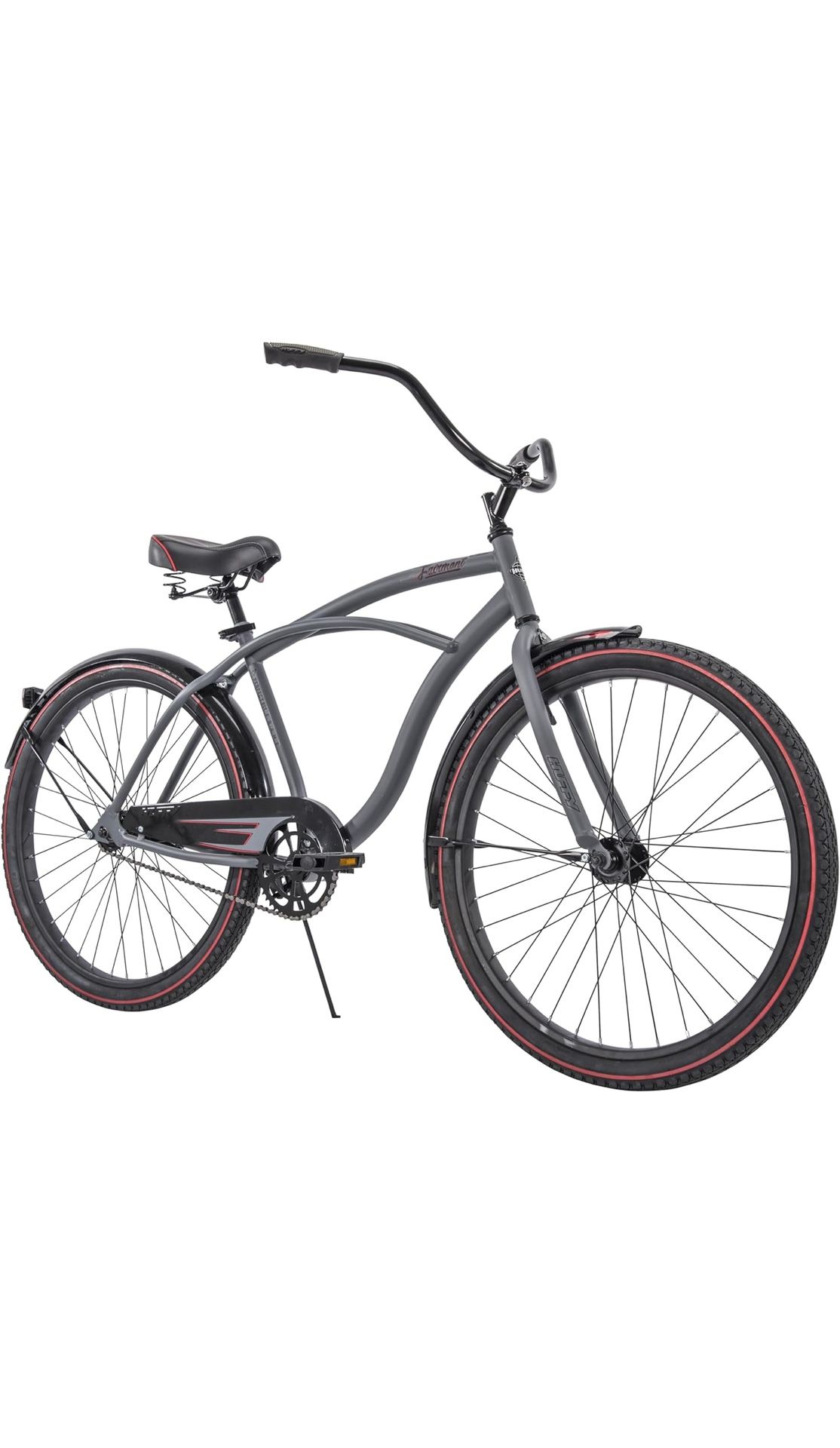 Huffy Cruiser Bike, Fairmont or Woodhaven Model, 20/24/26 Inch Sizes, Perfect for Casual Rides, Ergonomic Upright Design, Fenders Prevent Spray, Rear