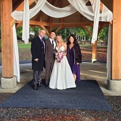 3 20 Foot Panels Off White Polyester Cloth For Wedding