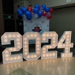 2024 Graduation Party Decor Marquee Numbers 