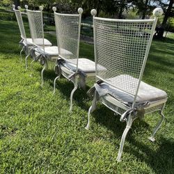  Very  Nice Patio Antique metal chairs