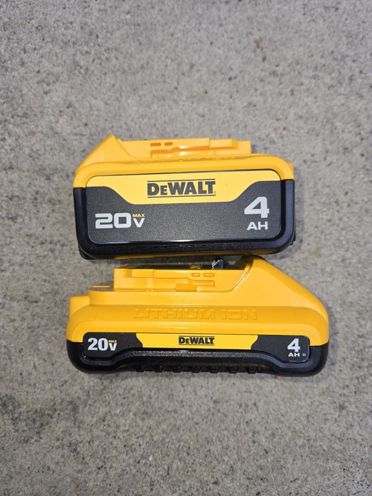 Dewalt 20v Batteries 4.0 Ah Brand New Price For Both