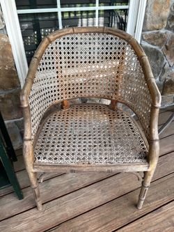Antique ratten & bamboo chairs