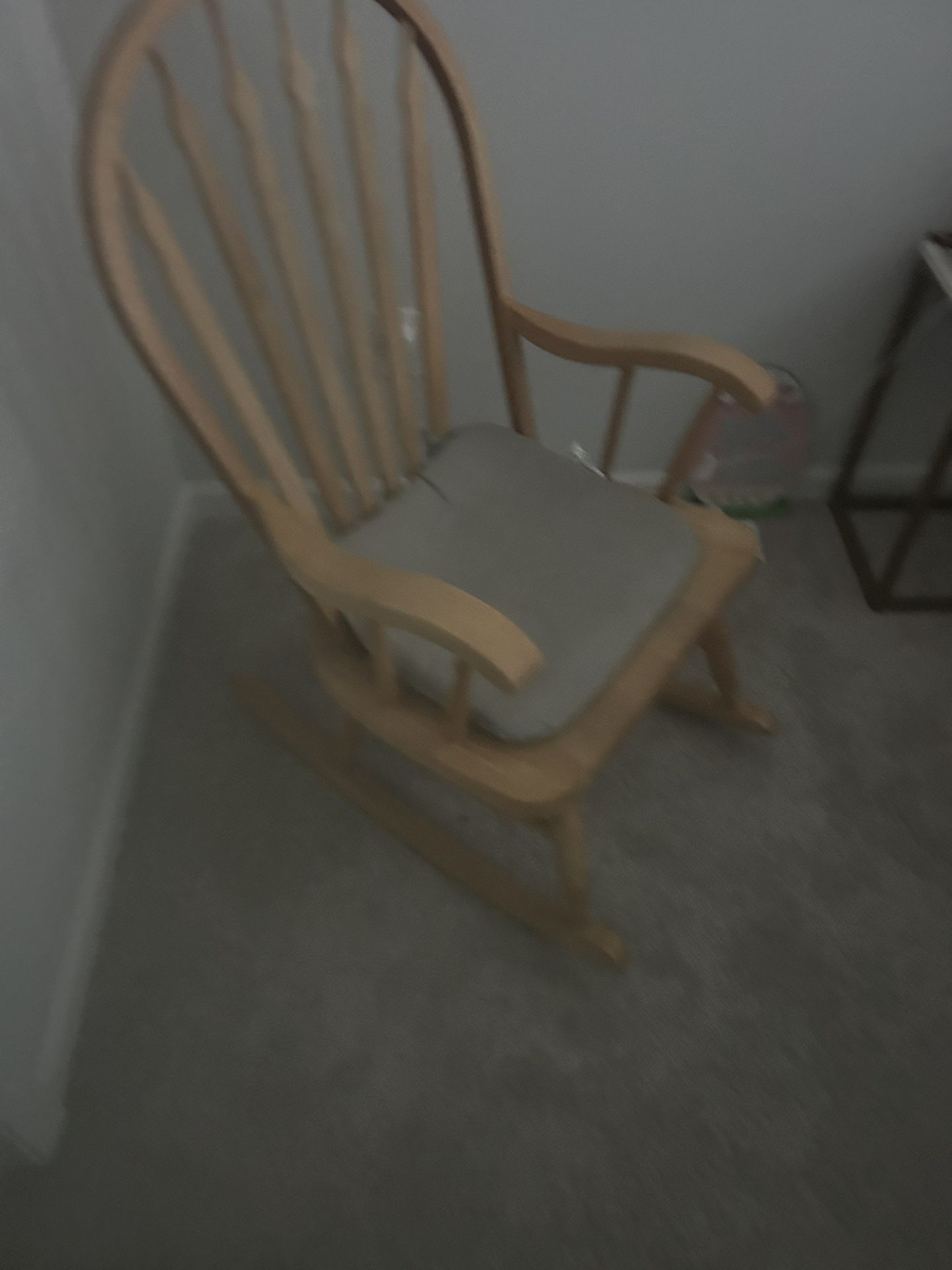 Rocking Chair / Grey Rocking Chair With Foot Ottoman