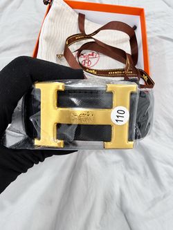 Black Hermès Belt – New, Size 110