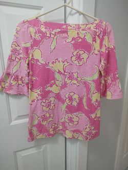 Lilly Pulitzer Top (M) Pink/Yellow