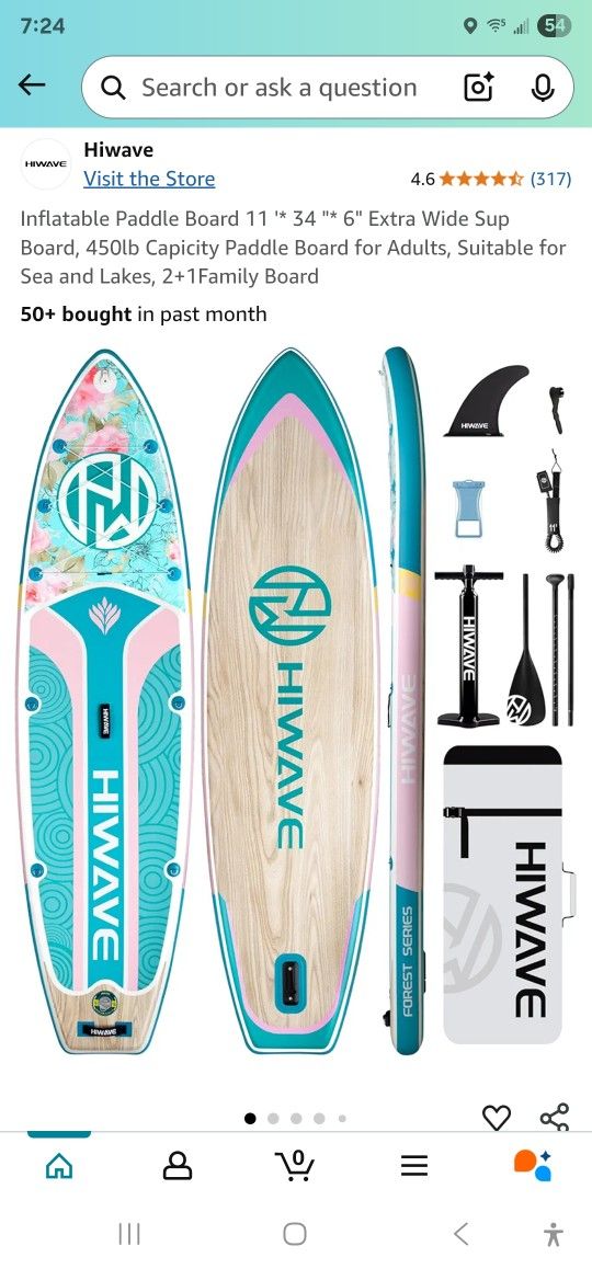 Brand new HiWave paddle board set
