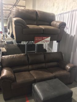 2Pc Sofa and Loveseat Set Sale