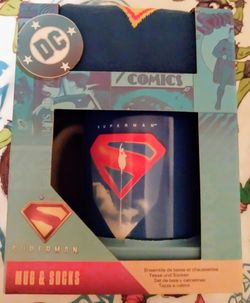 Brand New Superman Mug & Socks Gift Set