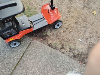 Orange and Black Mobility Scooter