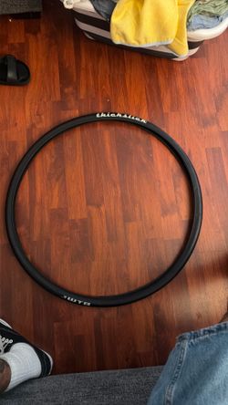 Thick slick tire