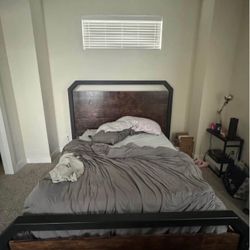 Custom Built King Bed (metal)