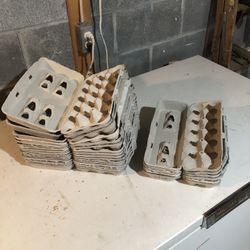 One Lot 16 Pc - 18 Count And 6 Pc - 12 Count Egg Cartons