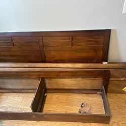 Queen Wood Bed Frame 