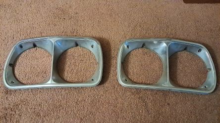 Gran Torino-Ranchero Chrome Headlamp Bezels 73 To 76