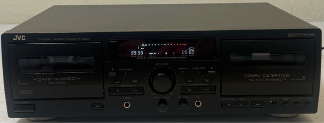 JVC TD-W354 Double Cassette Tape Deck Recorder Auto Reverse Player Tested Works