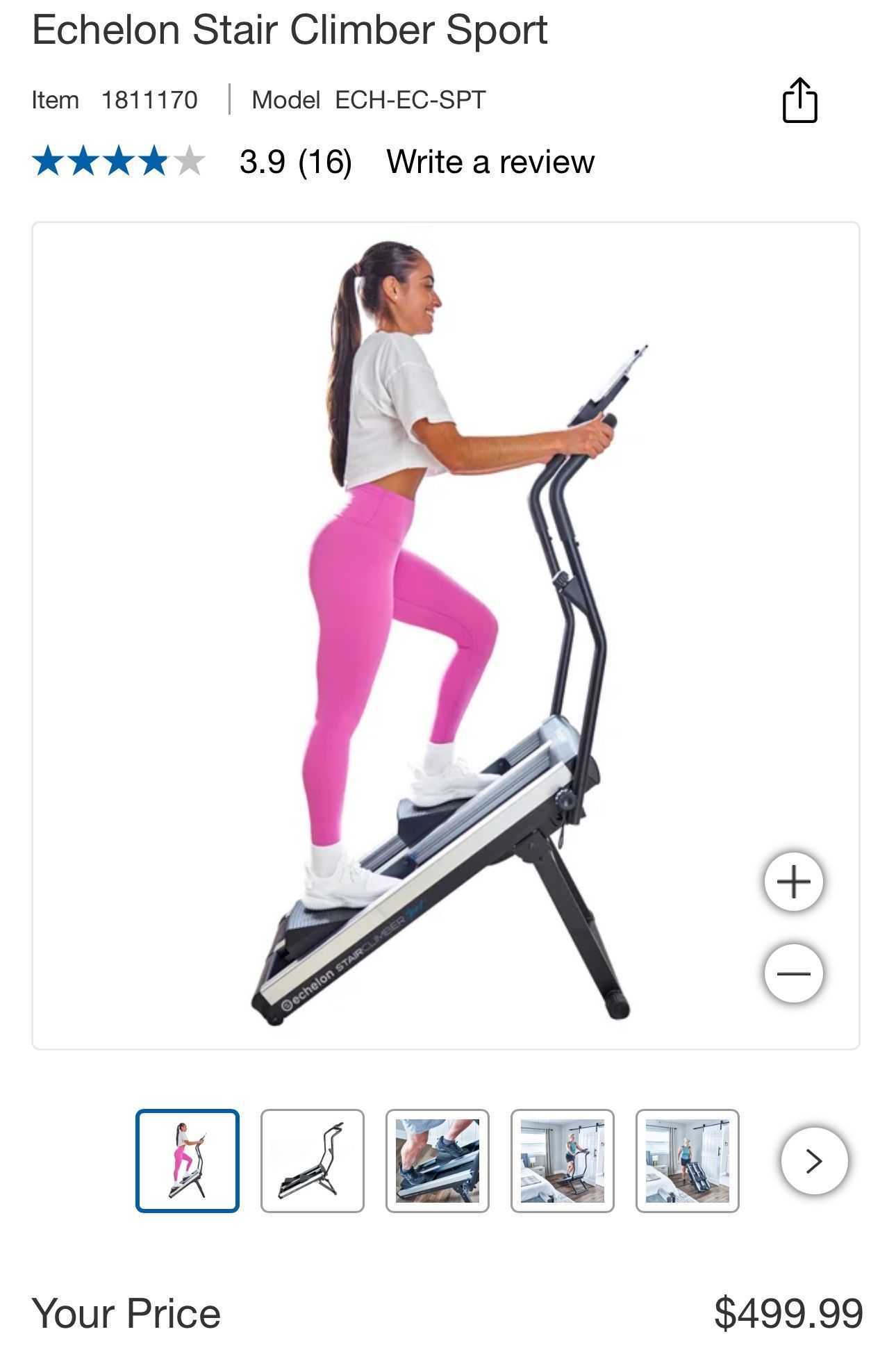 ✨Costco Echelon Stair Climber Sport✨