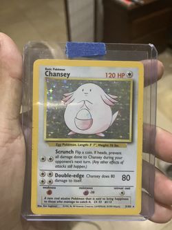 1999 Pokemon Chansey 3/102 Holo Vintage Rare 3/102 Base Set In