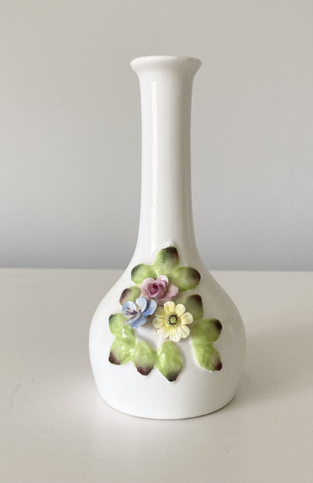 Vintage Floral Bud Vase