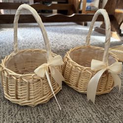 Flower Girl Baskets With FREE DRIED FLOWER CONFETTI