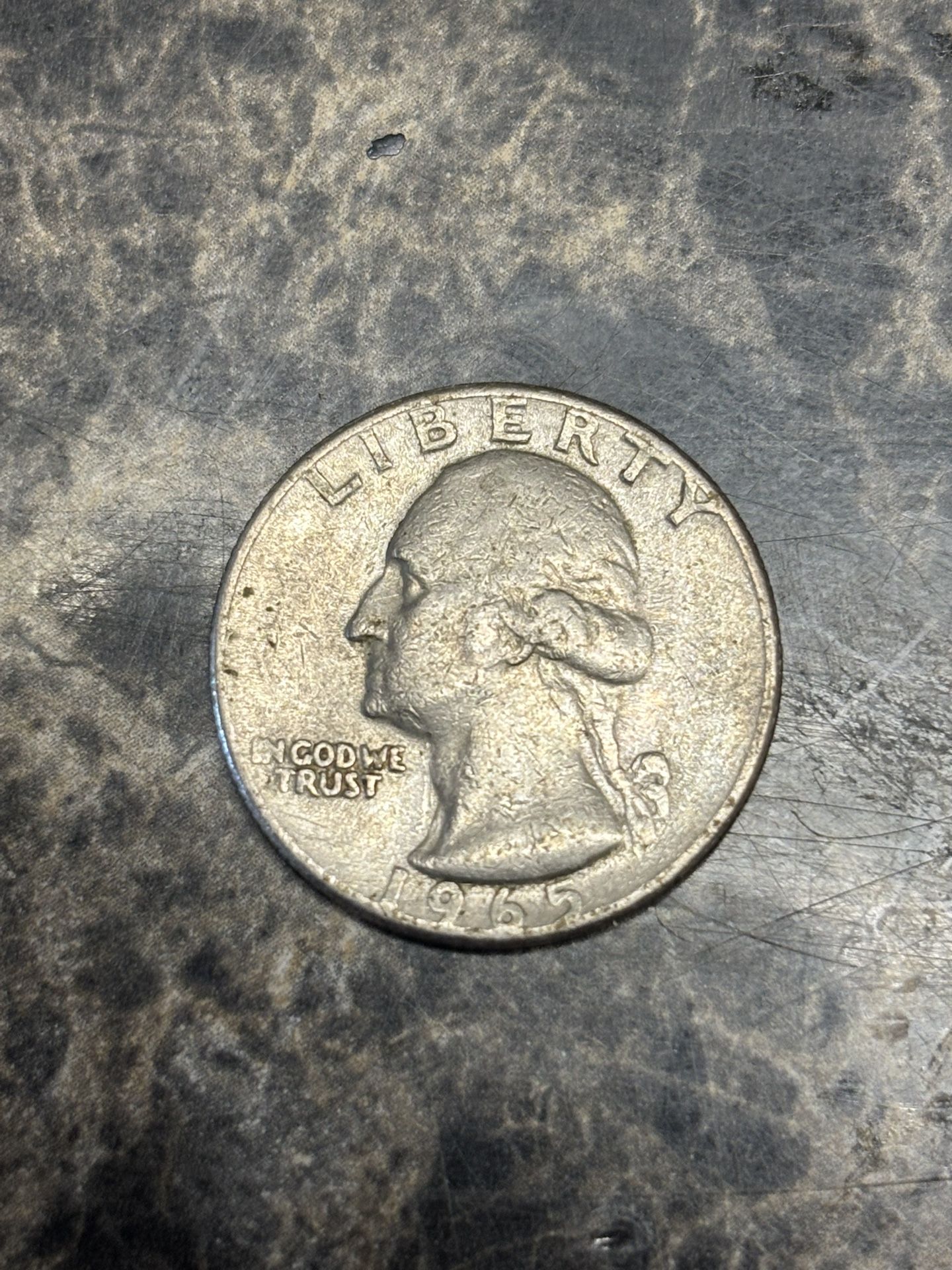 Rare 1965 United States quarter