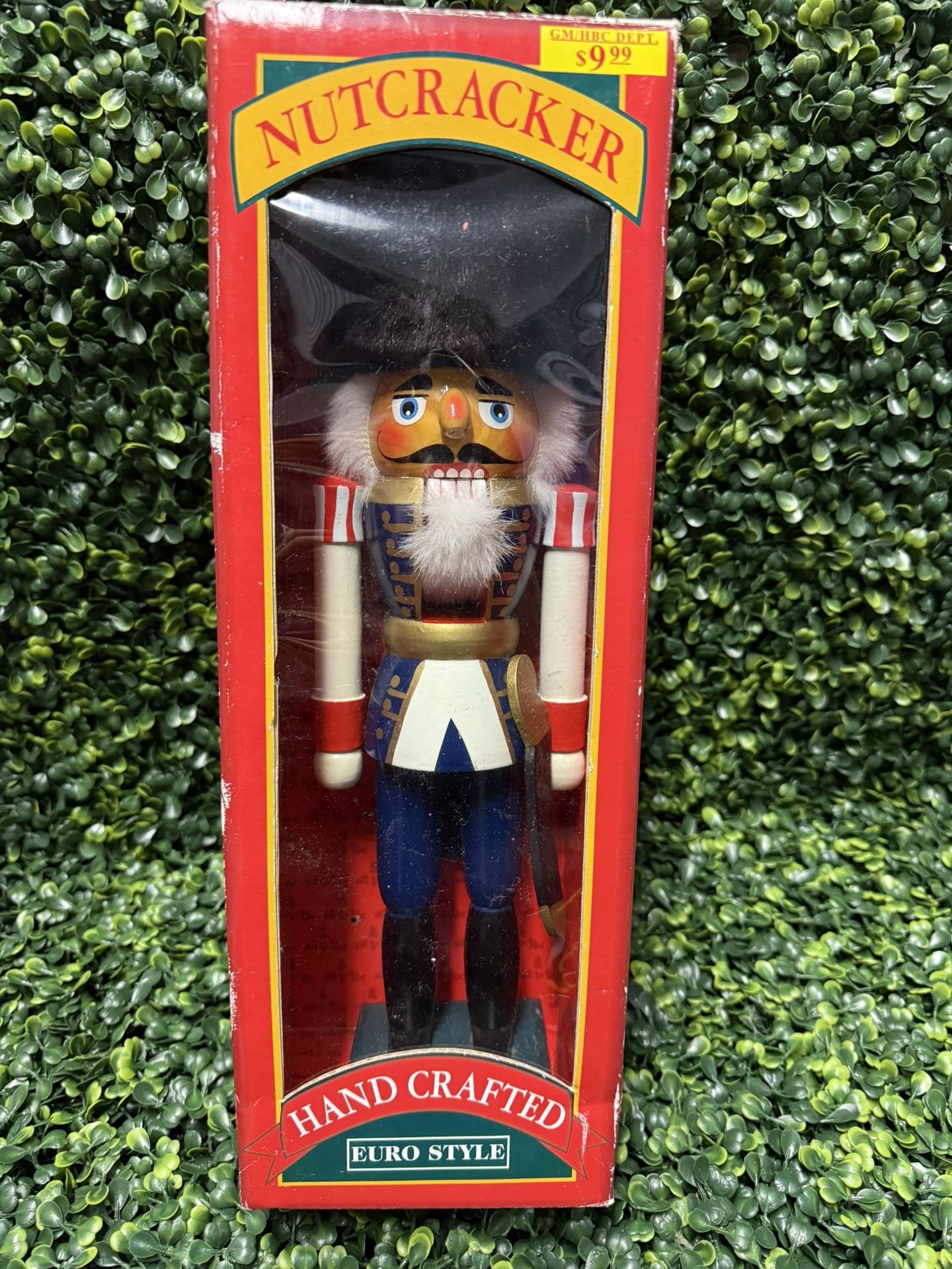 Kurt Adler Old World Hand-Crafted Wooden Nutcracker Drummer Blue