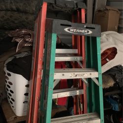 Two Fold Out 6 Ft Ladders For 50 
