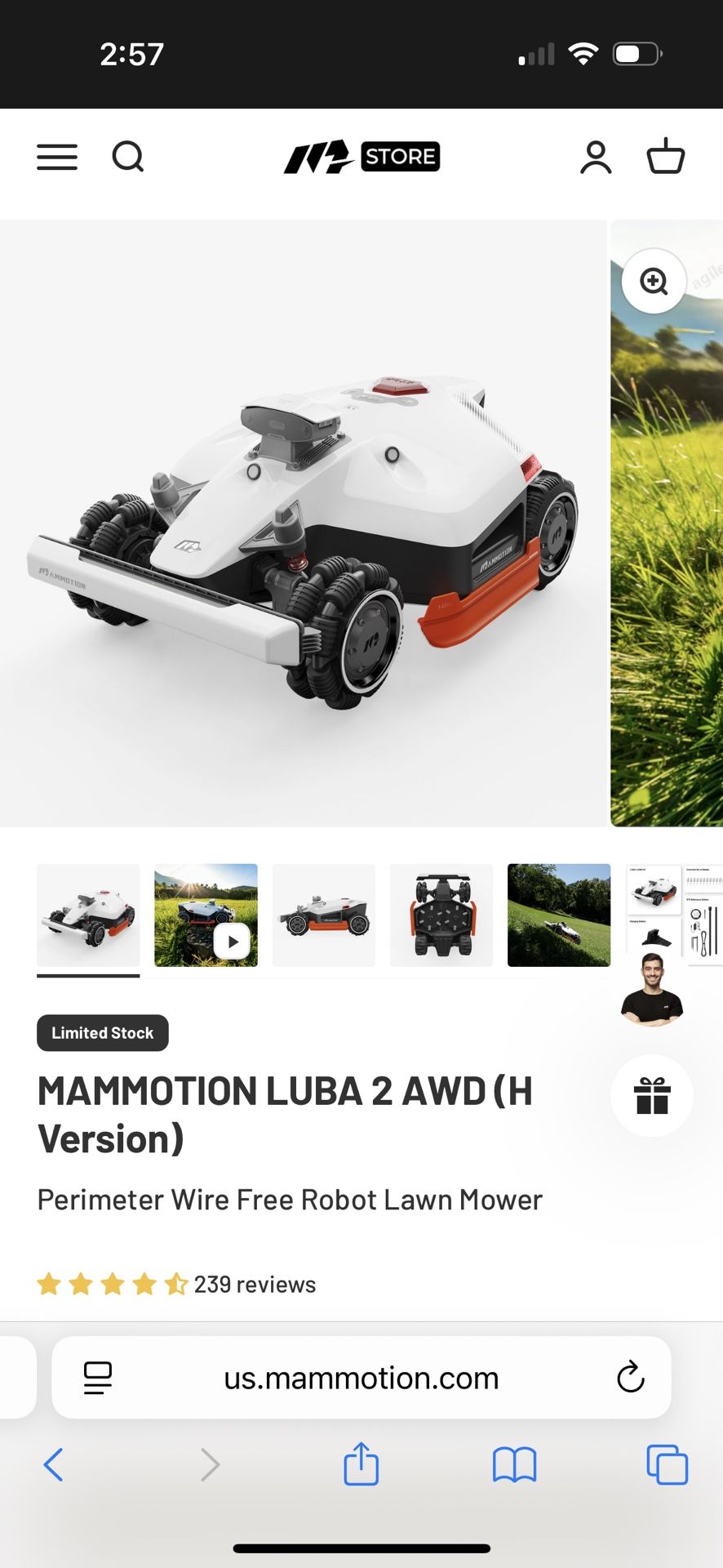 Brand New Box Robot Lawnmower