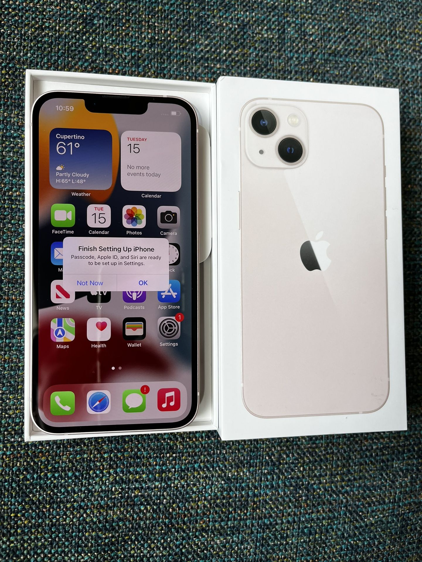 Brand New In Box Unlocked Iphone 13 128gb Black in warranty bought at