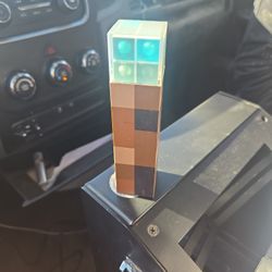 Minecraft Blue Torch Power Bank (USB + USB-C)