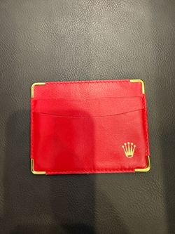 Vintage Rolex leather card holder