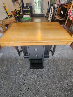 Beautiful Counter-Height Dining Set with Built-In Storage & Wine Rack!