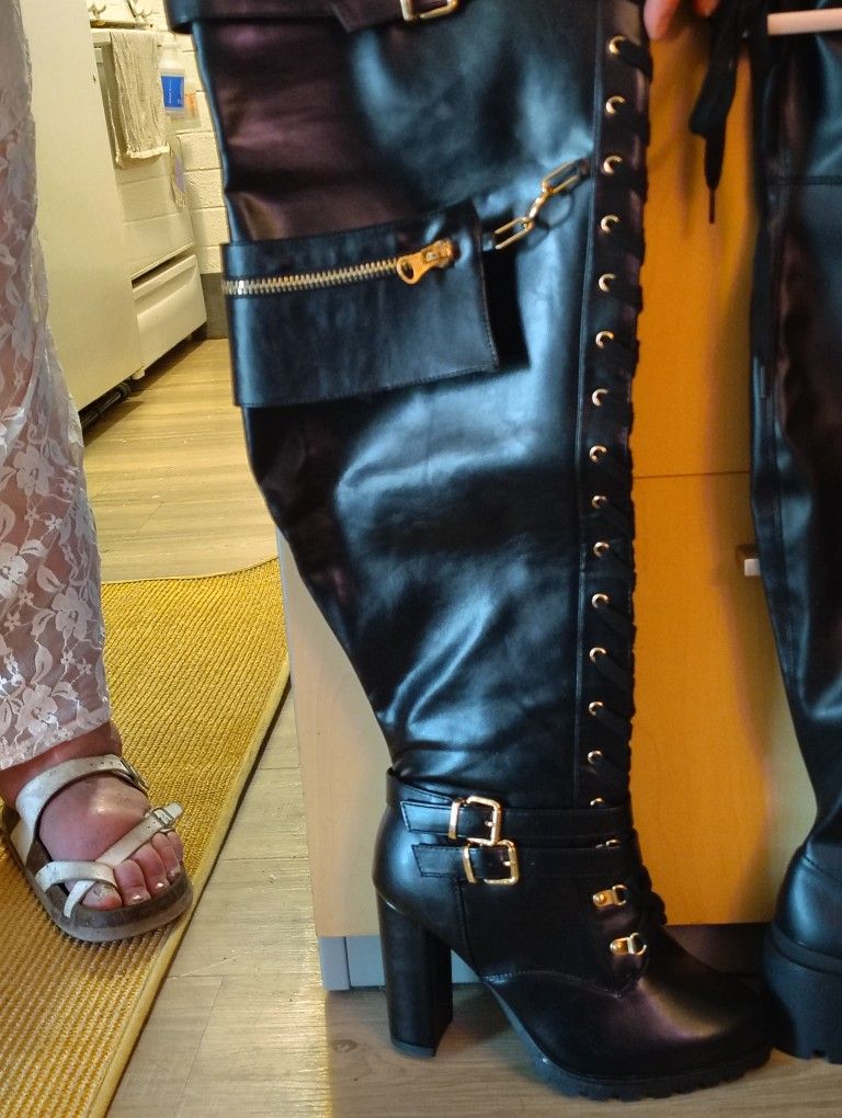 Thigh High Boots Size 10