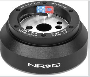 NRG Innovations NRG-SRK-170H Racing Style Steering Wheel Quick Release Short Hub Adapter, 6 X 70mm Bolt Pattern, Black Body