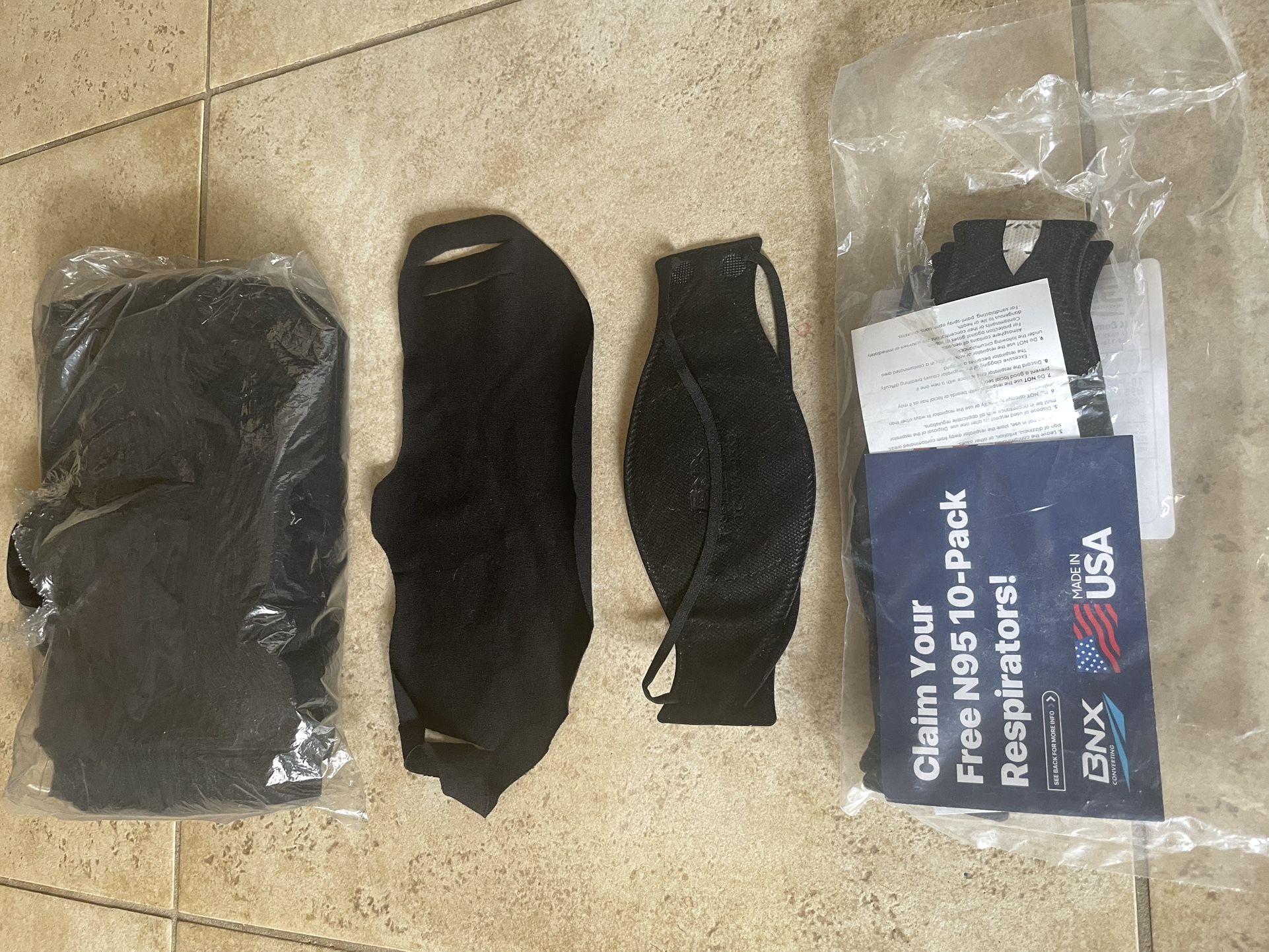 Face masks (2 types)