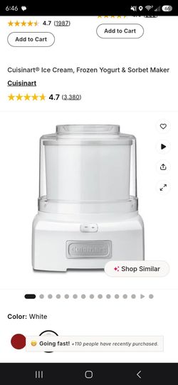 Cuisinart Ice Cream & Frozen Yogurt Maker
