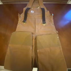 Mens Carhartt Large Loose Fit Firm Duck Insulated Bib Overall Snow Suit for  Sale in Lincoln Park, MI - OfferUp