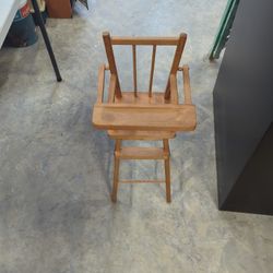 Vintage Doll High Chair 