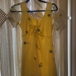 Dolls Kill Sugar Thrillz Pineapple Babydoll Dress