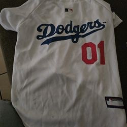 Dog Dodgers Jersey Size L
