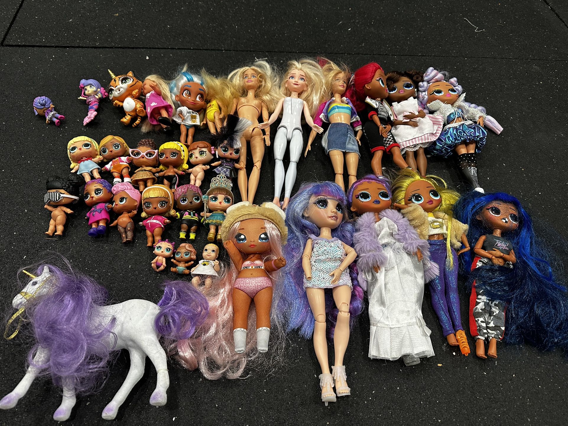 Variety of Dolls - LOL, OMG, Barbie