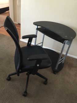 Desk with nice chair