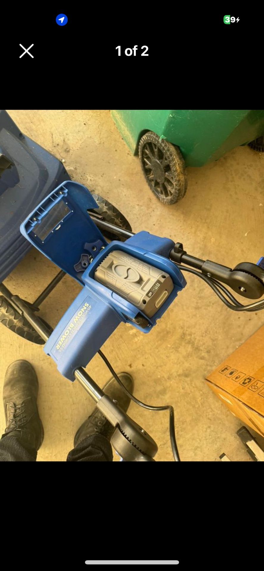 Electric Snow Joe snow blower