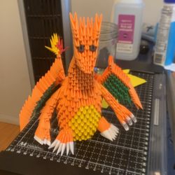 Charizard 3 D Origami Model