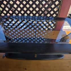 Black Wood And Glass Coffee Table And End Tablez