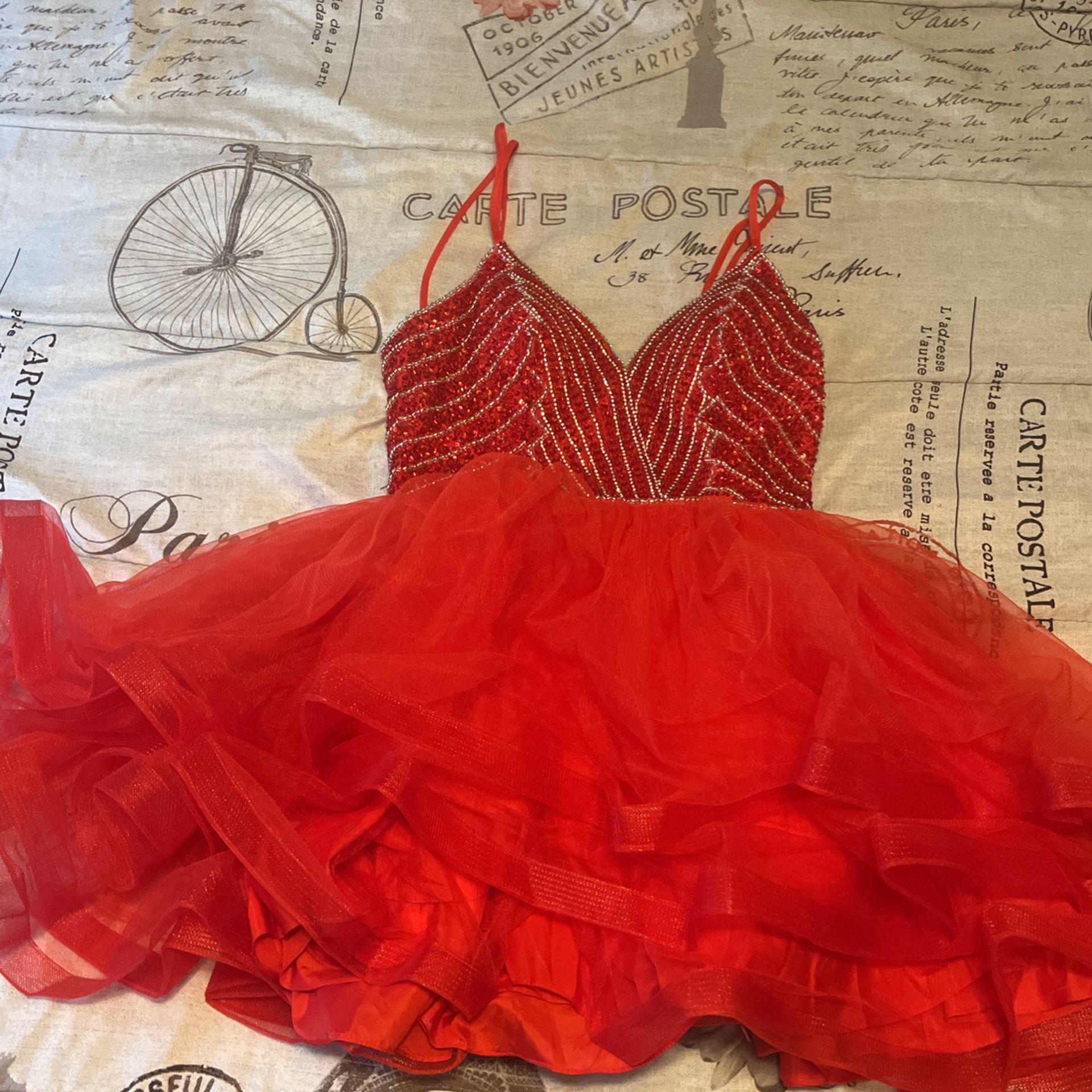 Red Formal Dress, Size 8