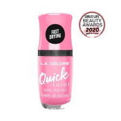 L.A Colors Quick Color Fast Drying Nail Polish - PINK - CNL 313 Perky